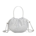 Bolso Clutch de mano para eventos colores dorado, plateado y negro brillante